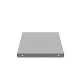 66GE-NK - Wireway End Type 1 6X6 Screw Cover Ansi 61 Gray Steel No Knockouts